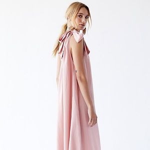 Pink free people maxi dress